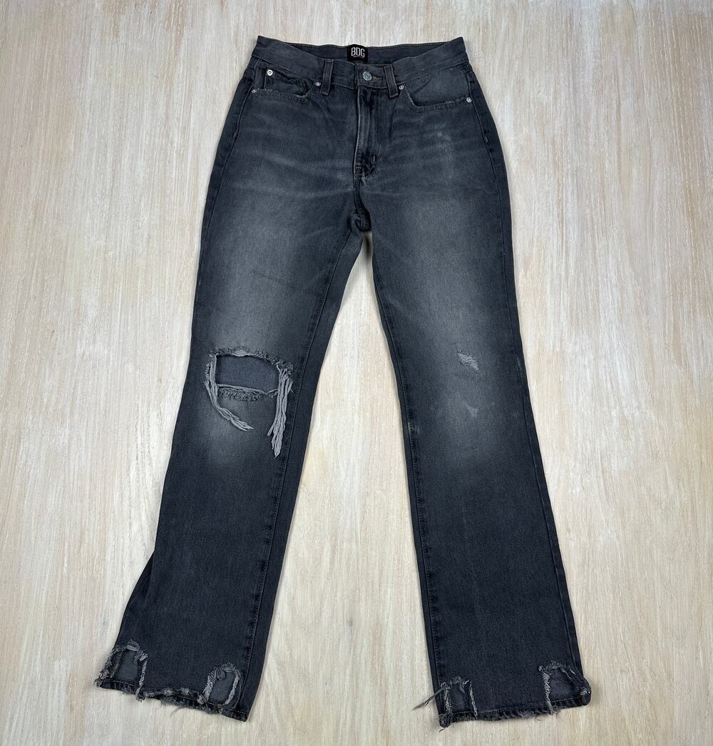 UO BDG Bootcut Distressed Chewed Ankle Y2K 100% Cotton High Rise Denim Jeans 26